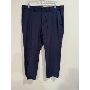 Lauren Ralph Lauren Tech Pants Mens 36x30 Blue Cotton Stretch Straight Leg Chino